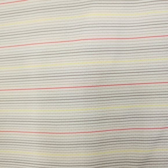 Nike Golf White Stripe Short Sleeve Polo Top Golfing Activewear Wicking Small - Picture 5 of 8